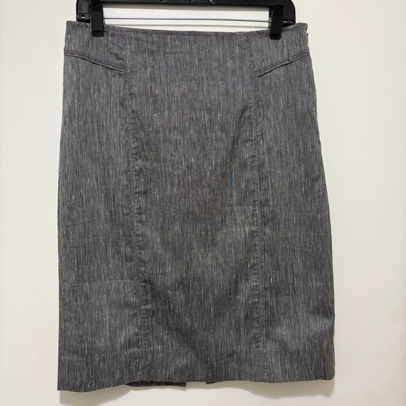 White House Black Market Beverly Linen-Blend Pencil Skirt Sz.10 NWT - Picture 2 of 5